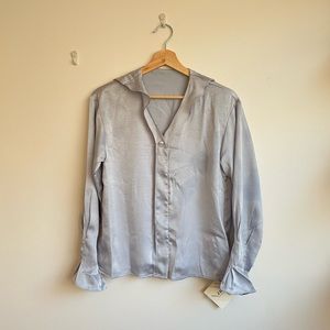 Keren Light Blue Puff Sleeve Shirt - J.ING OFFICIAL BRAND NEW w/ TAG